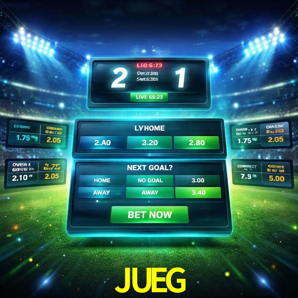 Vista de apuestas en vivo JUEG durante un partido en curso